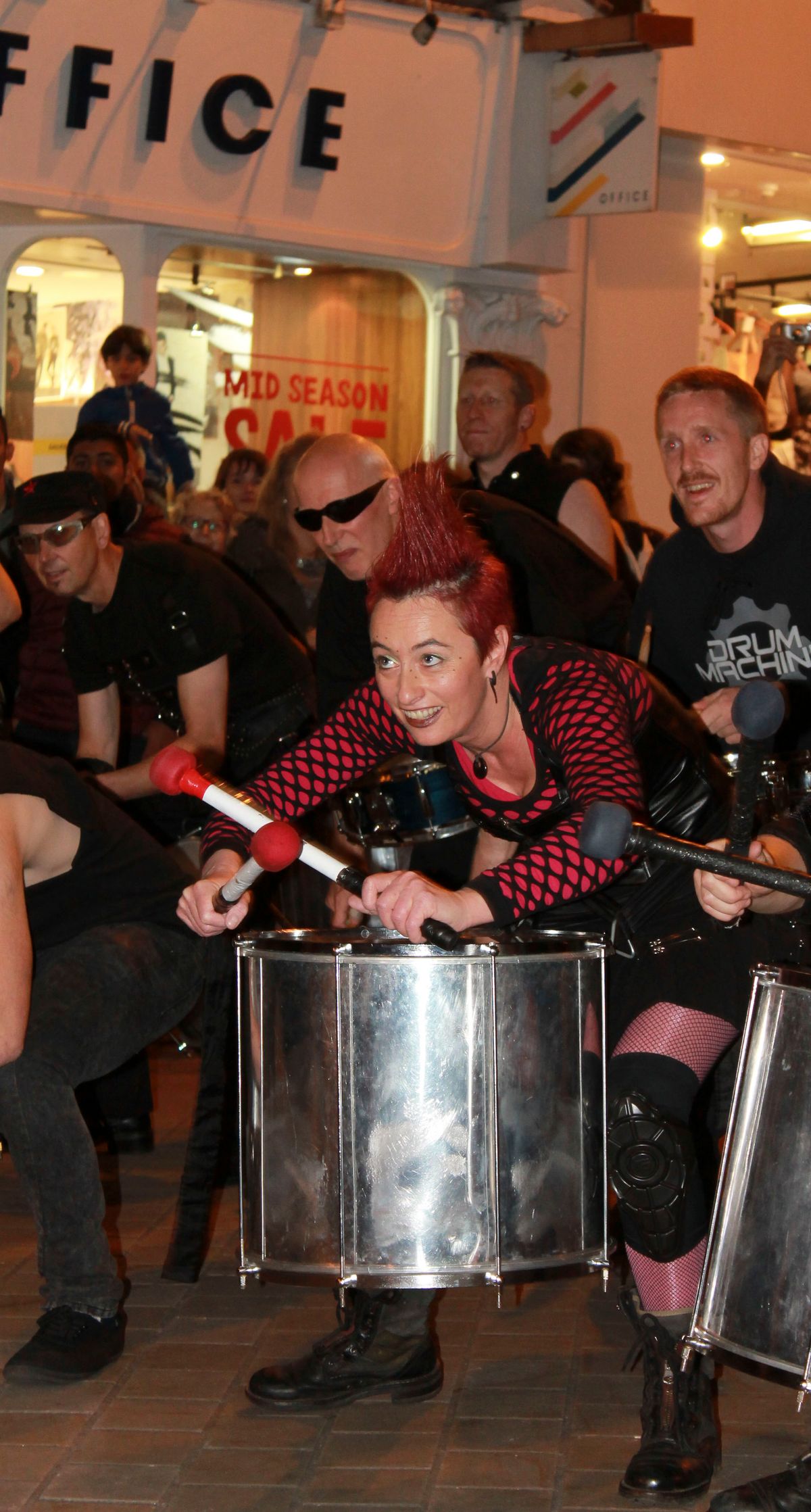 Drumming at leeds light night