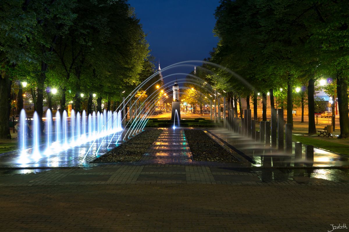 Gliwice at night