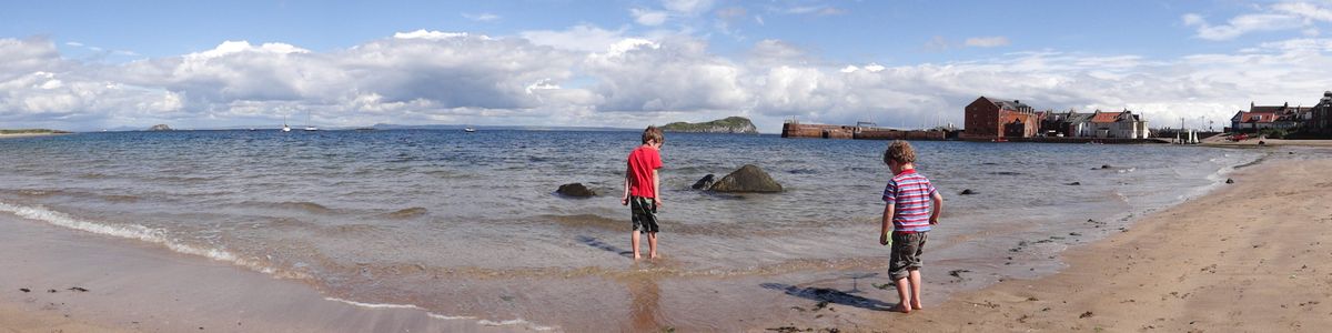 boys on the beach