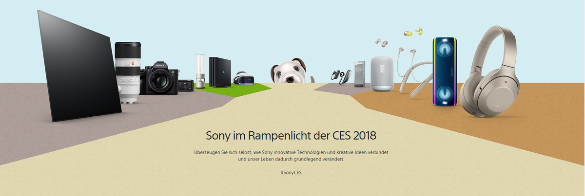 CES Banner auf sony.de