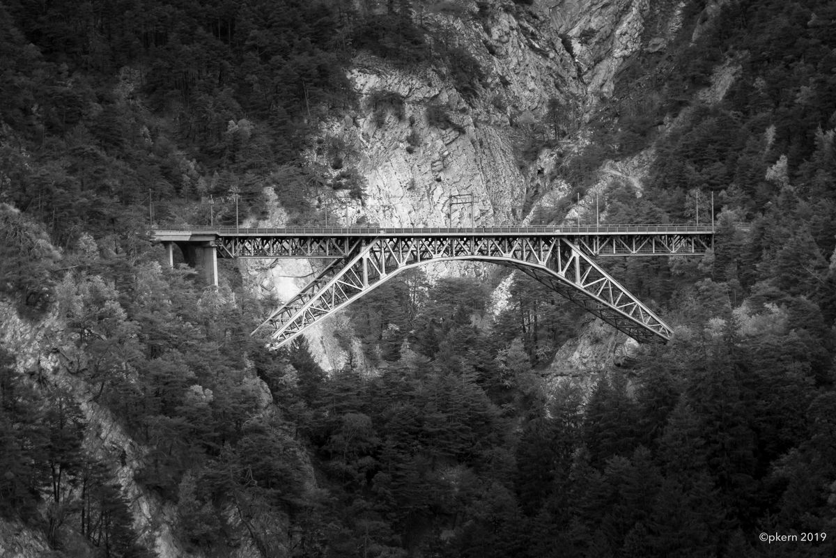 Eisenbahnbrücke am Lötschberg