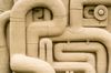 Detailansicht einer Sandskulptur