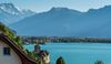 Mit Blick auf Chateau Chillon, kitschige Grüsse...