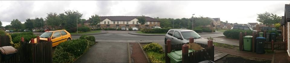 my street where i live on a dank wet day nothing special but its mine all the same first time i had use panarama view on my xperia Z 